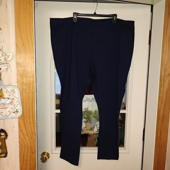 New Jaclyn Smith Navy Blue Legging Pants Size Women's 3X - Picture 1 of 2